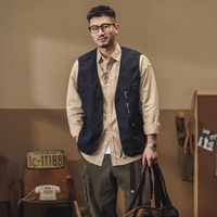 Gilet unisexe multifonctionnel imperméable très vendu, veste sans manches décontractée en tissu avec fermeture éclair pour la chasse et le tir
