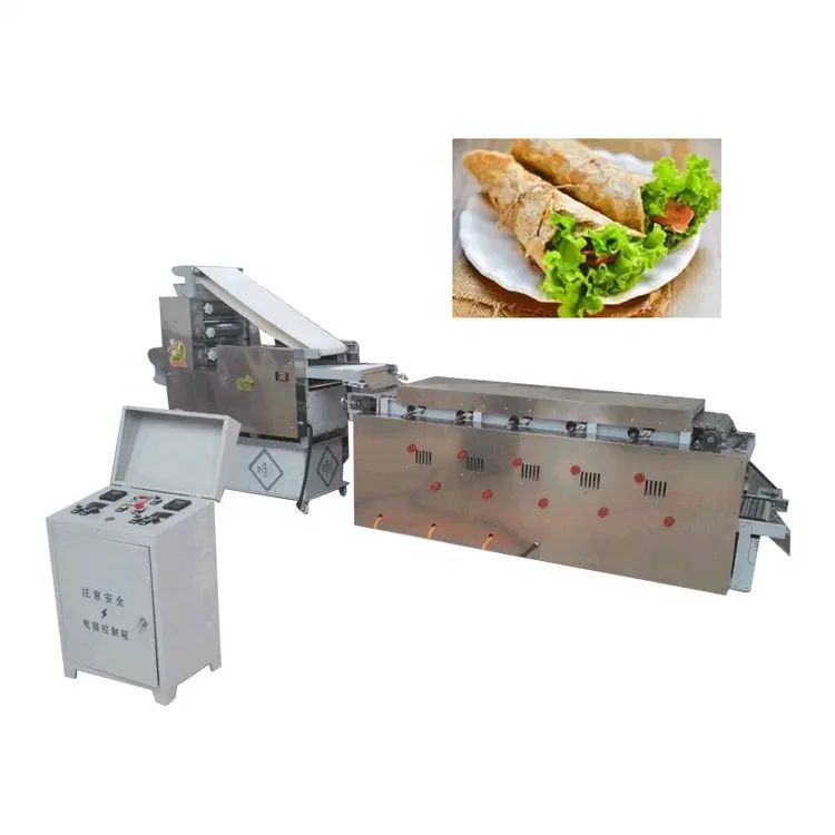 Commercial Automatic Arabic Pita Bread Roti Tortilla Making Machine