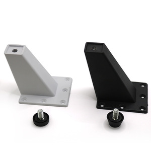 Furniture <b>Leg</b> 8cm Angled Aluminum Alloy Heavy Duty Modern Style <b>Sofa</b> Cabinet Support White Black - Product Image 2