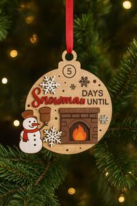 Party Hanging Ornaments Countdown Calendar Days Until <b>Christmas</b> Wooden Sign - Product Image 4