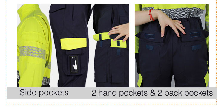 Factory Supply Oil And Gas Worker Fire Retardant Coverall Fire Retardent Cloth FR Coverall