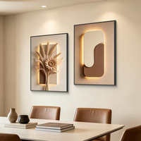 Décoration murale moderne 3D, art floral exquis et élégant, impression HD haut de gamme, peinture sur porcelaine cristalline en deux panneaux, vente en gros