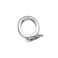 Vente en gros d'argent sterling 925 bijoux personnalisés connexion collier et bracelet fermoirs ovales uniques à faire soi-même crochet à ressort fermoir à ressort