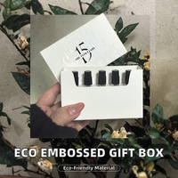 Boîte d'échantillons de parfum en carton imprimé sur mesure, emballage cadeau à rabat avec insert multi-compartiments pour flacons d'essai