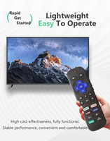 Télécommandes personnalisées pour ROKU 22 touches, vente en gros, protection contre l'inversion de polarité + revêtement doux au toucher