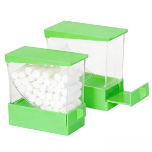 Dispensador de Rollos de Algodón Dental, Paquete de 2, Organizador Profesional de Plástico con Cajón Extraíble, Soporte Divisor de Rollos de Algodón para el Hogar, Consultorio Dental - Product Image 1