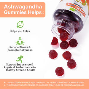Organische Ashwagandha Extract Supplement Voor Vrouwen Huid Resveratrol Rijke Kruidencapsules Nutritionele Plant Gummies - Product Image 3