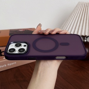 Custodia per Telefono di Lusso in Colori Pastello Traslucidi Opachi per <span class=keywords><strong>iPhone</strong></span> <span class=keywords><strong>11</strong></span> 12 13 14 15 16 17 <span class=keywords><strong>Pro</strong></span> <span class=keywords><strong>Max</strong></span> con <span class=keywords><strong>Protezione</strong></span> Magnetica - Product Image 3