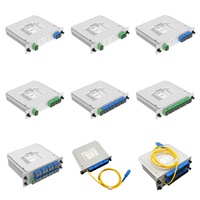 Répartiteur PLC de type cassette 1x2 1x4 1x8 1x16 1x32 1x64 SC/UPC Boîtier optique LGX HENGXIAN 5G