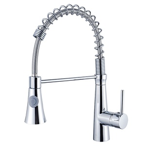 Sanitary Ware Modern High Pull Down Mixer Tap Brass Single Lever Pull Out Spring Commercial Kitchen AT9268-DX Kitchen - Product Image 3