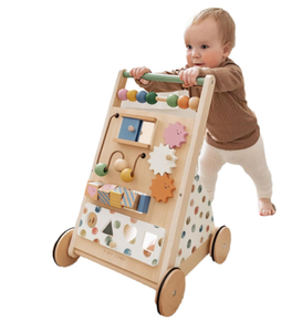 Hạnh Phúc Jack Chất lượng cao bằng gỗ con Walker đẩy và kéo học tập hoạt động Walker - Product Image 3