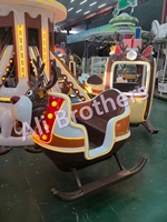 Manège d'avion rotatif en métal et fibre de verre à commande autonome pour enfants, pour centres commerciaux et parcs d'attractions en extérieur