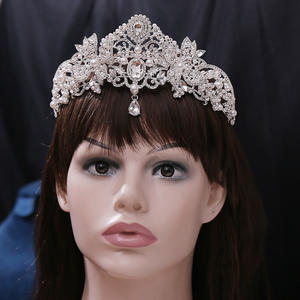 लक्जरी सोने की प्लेटेड क्रिस्टल राइनस्टोन शादी की राजकुमारी पेजेंट या वर्षगांठ पार्टियों के लिए - Product Image 6