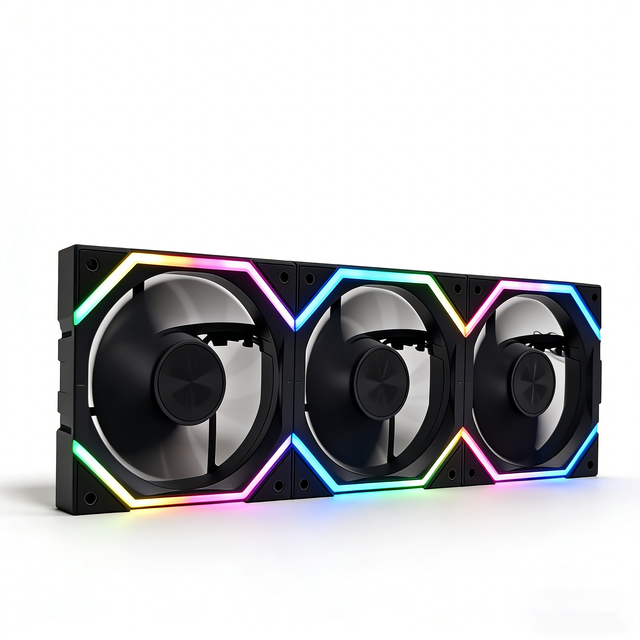 WL-B360-JM02 Case Fan 120mm ARGB PWM Interlocking PC Fan Wireless Connection Cooling Fan for Desktop Gaming Computer Case Fans