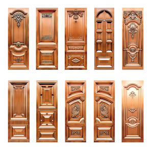 Plaque de porte décorative en acier inoxydable 304 de style européen moderne, grande, gaufrée, étanche, pour extérieur, écoles, commerces et villas - Product Image 3