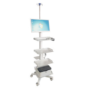 Aluminum alloy laryngoscope and <b>laparoscopic</b> <b>instrument</b> trolley, multi-layer endoscope trolley with infusion pole - Product Image 1