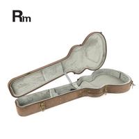 Ocaster – Étui rigide en bois et cuir durable pour guitare électrique Jazz Les Paul, avec fermeture à verrouillage, en contreplaqué de 5 mm, anti-poussière et antichoc