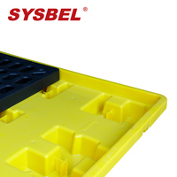 Nouveau 4 tambours de confinement secondaire Palettes de déversement en polyéthylène avec CE