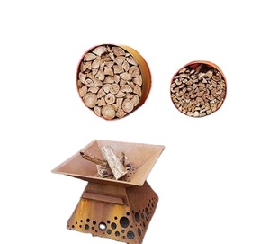 Bac à bois décoratif en métal noir pour l'extérieur et l'intérieur, pour <span class=keywords><strong>cheminée</strong></span>, foyer et poêle à bois, <span class=keywords><strong>support</strong></span> pour bois coupé - Product Image 4