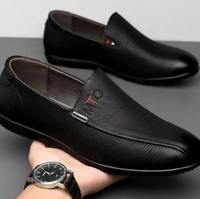 Chaussures décontractées pour hommes BAEWOON B07, chaussures en cuir respirantes, chaussures en cuir confortables, semelle souple antidérapante, chaussures pour hommes