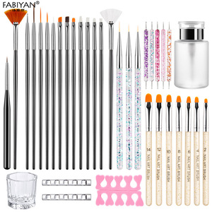 Wholesale 36-Pack Professional Nail Art Tools Set Beginner-Friendly Diamond Dotting Liner Drawing Pen Synthetic Hair for Salon - Product Image 1