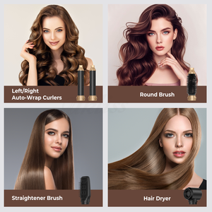 Spazzola ad Aria Calda <span class=keywords><strong>5</strong></span> in 1 per Asciugatura e Styling dei Capelli, Arricciacapelli Automatico Multifunzione - Product Image 3