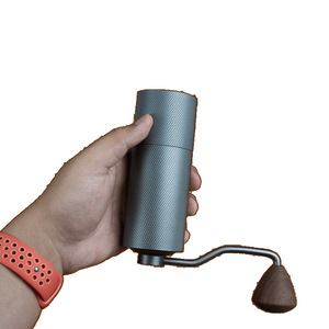 Molinillo de café manual de acero inoxidable con cuerpo de aleación de aluminio, diseño minimalista portátil para uso doméstico - Product Image 5