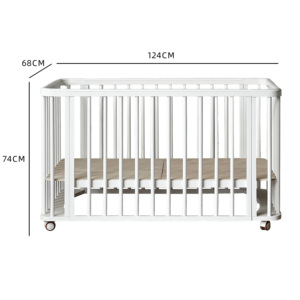 <span class=keywords><strong>Cuna</strong></span> Multifuncional de Madera Blanca, <span class=keywords><strong>Cuna</strong></span> de Cabecera, <span class=keywords><strong>Cama</strong></span> para Niños, <span class=keywords><strong>Cuna</strong></span> para Bebés Recién Nacidos, para Uso en Hospitales y Dormitorios - Product Image 6