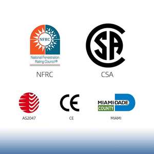 กรอบหน้าต่างอลูมิเนียมบานเลื่อนเดี่ยวหรือแขวนคู่หน้าต่างอลูมิเนียมอัลลอยด์มาตรฐาน CE - Product Image 6