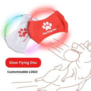 USB ricaricabile LED cane per sicuro disco volante giocattolo per il gioco notturno classico interattivo di Halloween Design incandescente - Product Image 5