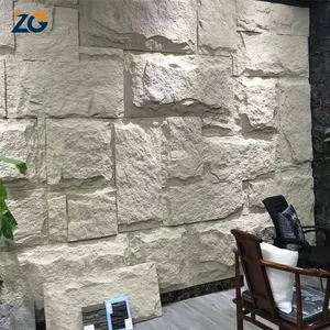 ZGSTONE Artificial Pu Stone Carbon Slate 1220*2440*6mm Pu Mushroom Waterproof Building Materials Thermal Insulation Pu Stone