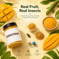 Purée de papaye et de fruits insecticides pour geckos, emballage personnalisé, suppléments en vrac pour reptiles, poudre de haute qualité