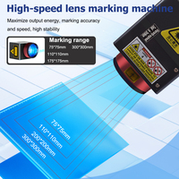 Machine de marquage laser couleur 2.5D 3D JPT MOPA 30W 50W 60W 100W pour logo et badge colorés en titane et acier inoxydable