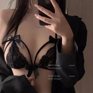 <span class=keywords><strong>Conjunto</strong></span> de Lencería Íntima de Encaje de Media Copa, Estilo Juego y Abstinencia, <span class=keywords><strong>Ropa</strong></span> de Dormitorio Inspirada en QQ, con Vibraciones Puras y Seductoras - Product Image 1