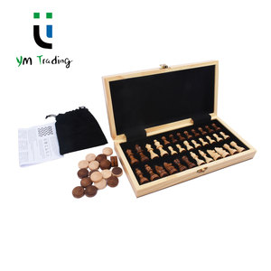 Handmade 12-Inch <strong>Magnetic</strong> Wooden <strong>Chess</strong> Set With Portable Folding Travel Feature Unique Exclusive Game At Prime Price - Product Image 4