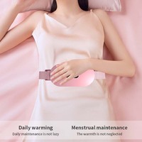 Ceinture de massage intelligente à chaleur et vibrations pour le dos et l'abdomen, avec grand écran, pour réchauffer l'utérus