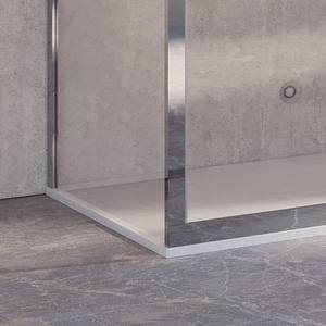 Kamalu KI4000S Porte Doccia Scorrevoli Moderne 160x90 Vetro 8mm con Telaio in Acciaio Design Senza Cornice per Bagno - Product Image 3