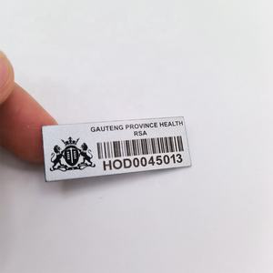 Etiqueta de <span class=keywords><strong>Seguimiento</strong></span> de Activos de Aluminio Personalizada con Código de Barras o Código QR, Impresión de Etiqueta con Código de Barras - Product Image 2