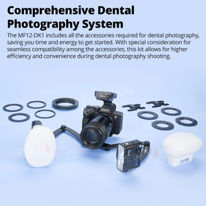 Kit de <span class=keywords><strong>Flash</strong></span> Macro Dental Godox MF12-DK1 MF12, <span class=keywords><strong>Flash</strong></span> TTL con Control Inalámbrico de 2.4 GHz para Sony A6400 A74 A7R5 ZV-E10 - Product Image 2