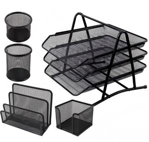 Nhà Máy Trực Tiếp Mini Xu Hướng Sản Phẩm <span class=keywords><strong>2025</strong></span> <span class=keywords><strong>New</strong></span> Arrivals 5Pcs Kim Loại Thủ Công Mỹ Nghệ Sắt Dây Lưới Trường Học Và Văn Phòng Văn Phòng Phẩm Thiết Lập - Product Image 1