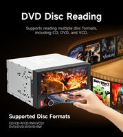 Reproductor de DVD para Auto BQCC 2Din de 6.86 Pulgadas, Radio para Vehículo con Pantalla Inalámbrica Android, Carplay, Mirrorlink, RDS, FM, BT, TF, USB-C, Estéreo Multimedia