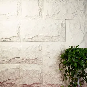 Mushroom Stone Safe respetuoso con el medio ambiente PU panel de pared cultura imitación piedra decoración de pared