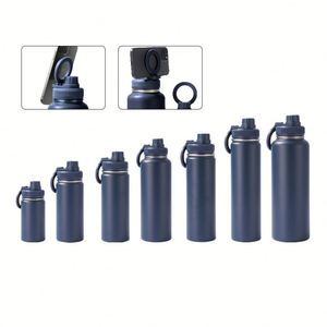 32OZ Wide Mouth Magnetic <b>Bottle</b> Stainless Steel Vacuum <b>Flask</b> Insulated Water <b>Bottle</b> with Mobile Phone Holder for Gym - Product Image 1