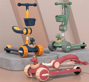 <span class=keywords><strong>2022</strong></span> el último diseño de dibujos animados de los niños de la forma es scooter 3-en-1 plegable con luz y música de 3 ruedas scooter - Product Image 5