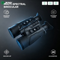 JKNV K-BM Jumelles Multispectrales Thermiques Non Refroidies 640x512 Fusion Visible Faible Luminosité Télémètre Laser 4km OLED WiFi IP67