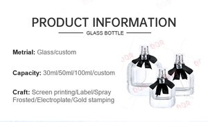 Envase de Perfume Personalizado de Vidrio Transparente, Botella de Spray con Tapa de Rosca - Product Image 4