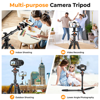 Trépied de caméra aérienne AP100 102 pouces avec petit support rotatif à 360° °   Support de téléphone, support monopode à colonne horizontale, charge de 8 kg, rotation à 360° °   Rotule pour appareil photo reflex numérique