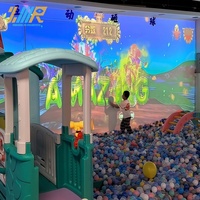 Parc de jeux intérieur tout-en-un pour enfants : Jeux interactifs de frappe murale, cartographie interactive, projection interactive, jeu de balle