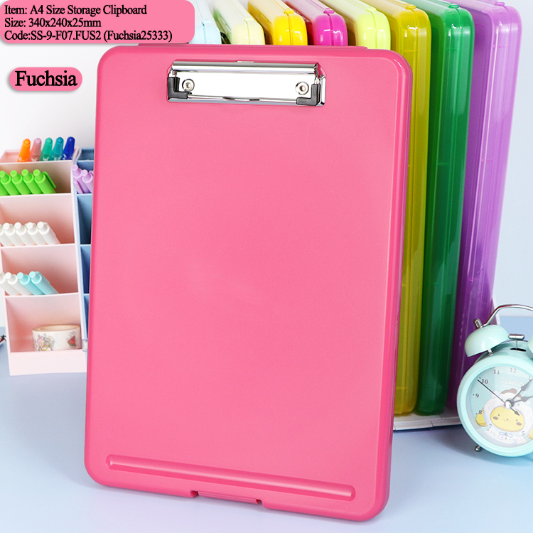 F07 Storage Clipboard Rose Red