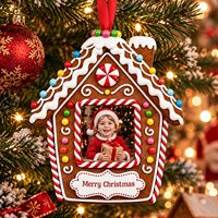Ornamen Bingkai Foto Natal Rumah Roti Jahe Chunful 2027